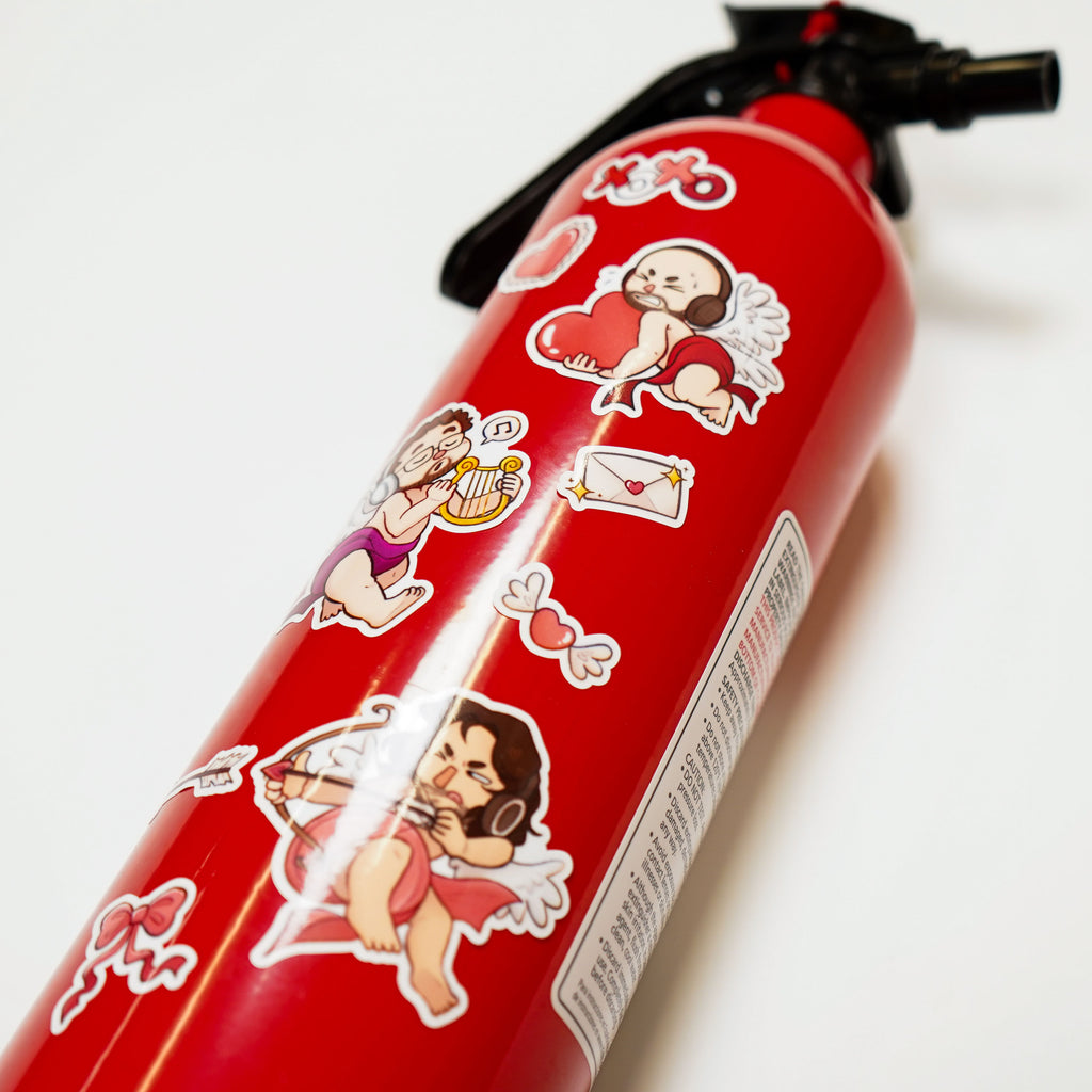 Distracted Cupids Sticker Sheet