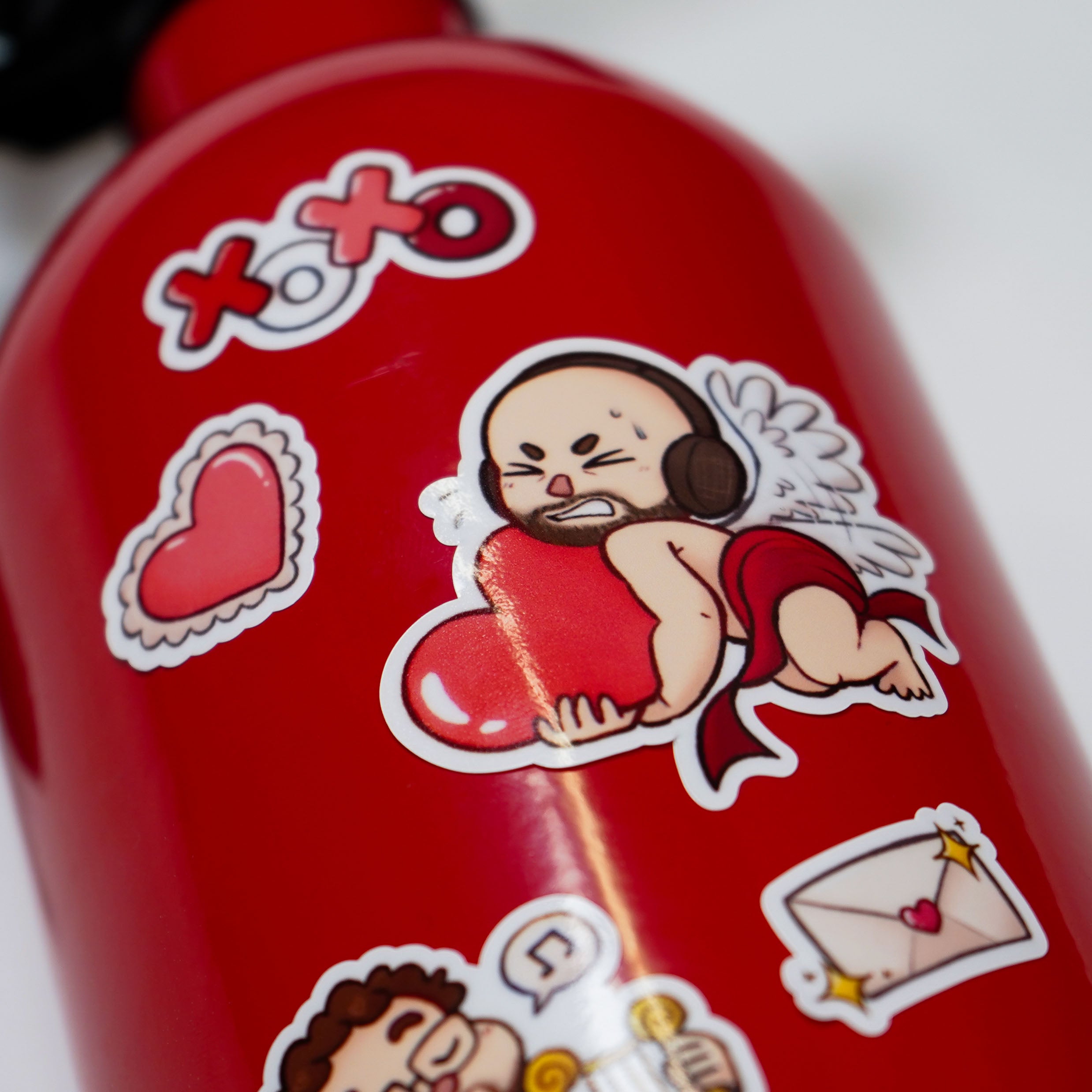 Distracted Cupids Sticker Sheet