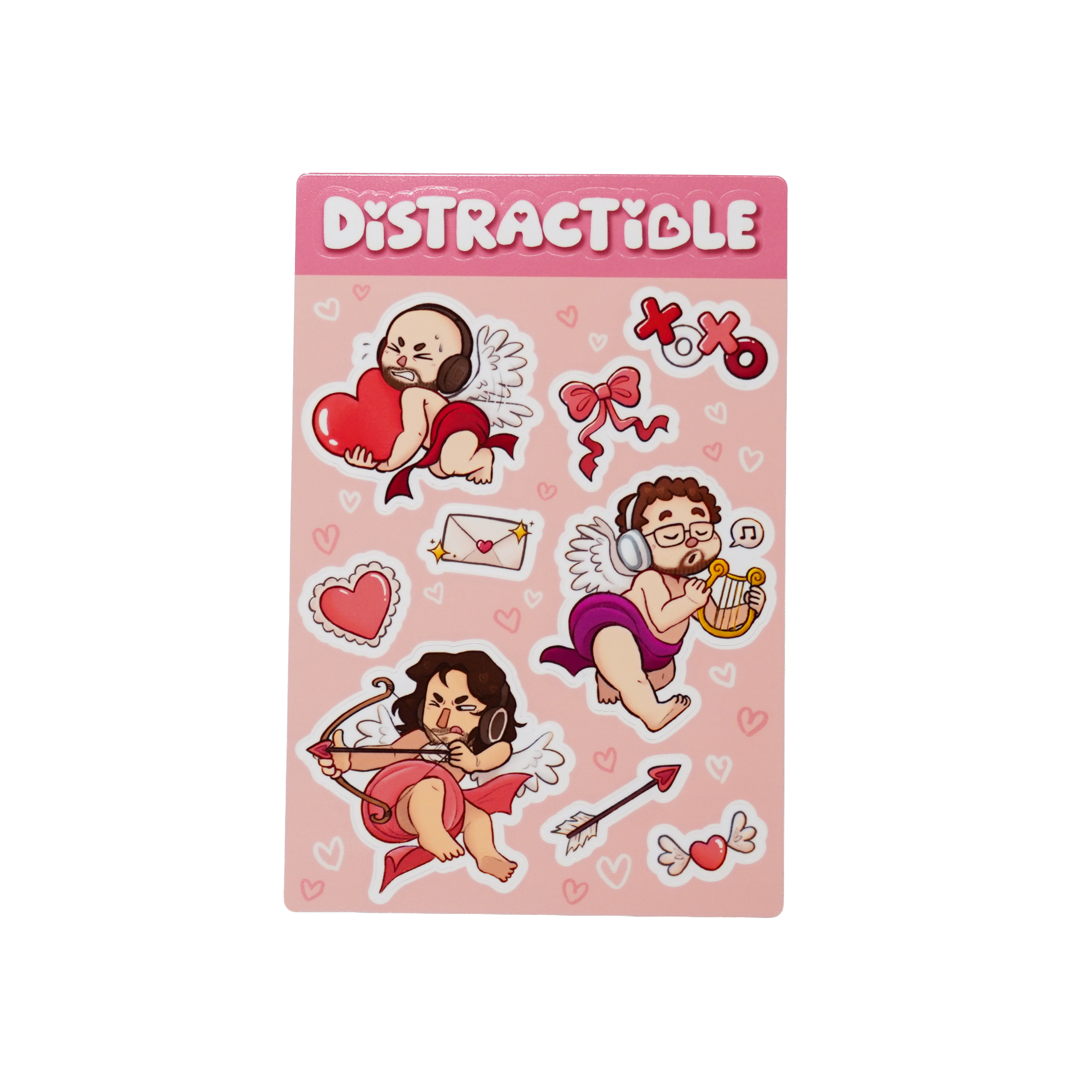 Distracted Cupids Sticker Sheet